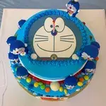 1x Doraemon Party @$175 (Top Layer : Chocolate) (Bottom Layer : Vanilla) (Big Candles : 2) (Small Candles : 2)