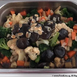 Sautéed Broccoli and Cauliflower (V) <i>with assorted mushrooms</i>