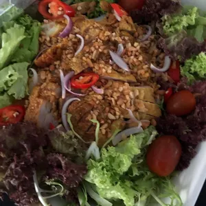 Thai Gai Yang Salad <i>thai grilled chicken pasta salad</i>