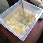 Chilled Almond Jelly with Lychee & Pineapple