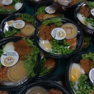 14x Creamy Salted Egg Katsu Don @$7.9 (Type of Sauce: Teriyaki Sauce) (Choice of Drinks : Soya Bean (Canned))
