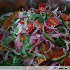 Baked Marinated Fish <i>with yoghurt and tomato vierge</i>