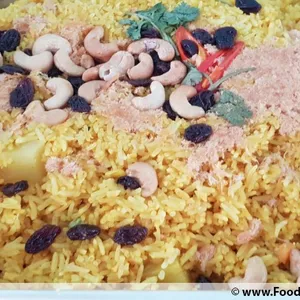 Thai-Style Pineapple Fried Rice <i>with chicken floss, pineapple and cashew nut</i>