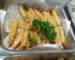 GOLDEN TEMPURA PRAWN, MAYO DIPS 天妇罗虾，白奶酱 | Customer Photo | Yeh Lai Siang Catering Service