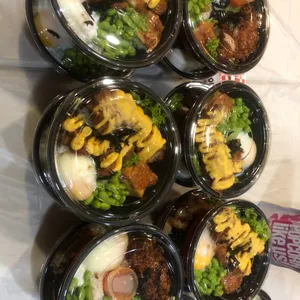 2x Creamy Tom Yam Katsu Don @$6.9 (Type of Sauce: Teriyaki Sauce) (Choice of Drinks : Soya Bean (Canned))