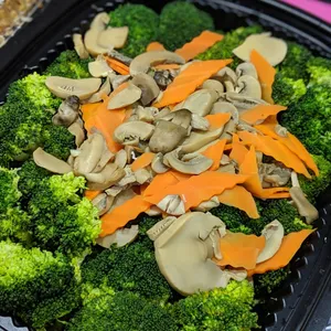 Broccoli mixed mushroom with Fatt Choy