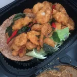 南洋咸蛋奶皇虾 Prosperous Salted Egg Yolk Prawn in Nest
