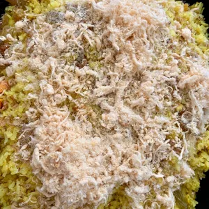 Pineapple Fried Rice with Chicken Floss