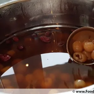 Hot Red Dates w Gingko Nuts Soup