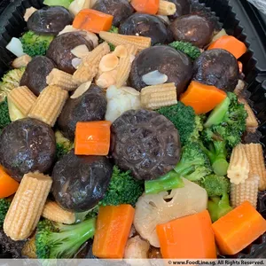 Sautéed Broccoli and Cauliflower (V) <i>with assorted mushrooms</i>