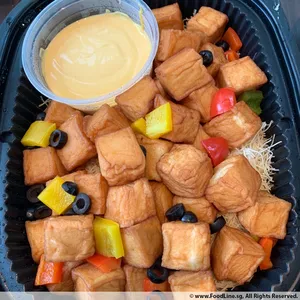 Codfish Tofu Bites <i>with lemon cheese dip</i>