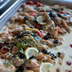 Oven-Baked Sutchi Fillet <i>with caper butter sauce</i>