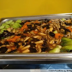 Mushroom with Seasonal Greens (Vegetarian)