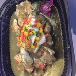 Baked Fish Fillet with Chimichurri Dip