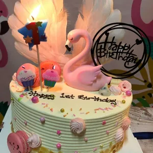 1x Flamingo Cake @$68 (Size: 9 Inch) (Flavours : Salted Caramel)