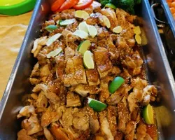 Honey Lemon Glazed Sesame Chicken | Customer Photo | Spark and Flame Catering (The Flame Cafe N Spark Restaurant)