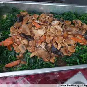 鲍鱼菇菠菜 Spinach w/Abalone Mushroom