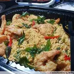 Buttery cereal prawn