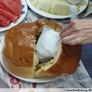 1x Golden Pillow Curry Mutton Bun @$17.8