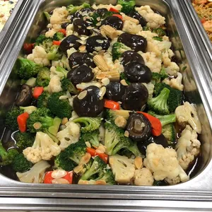 Sautéed Broccoli and Cauliflower (V) <i>with assorted mushrooms</i>
