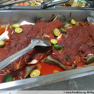 Grilled Whole Seabass with Homemade Sambal