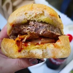 Beef Patty Sriracha Kimchi Mini Burger