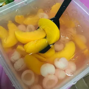 蜜桃龙眼 Sliced Peach w/ Longan