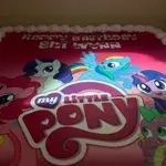 1x LITTLE PONY @$58.9 (Big Candles : 4) (Eggless : Yes) (Flavours : Vanilla) (Size : 8 Inch (12-18 pax)) (Small Candles : 4)
