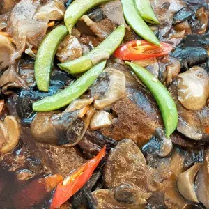 香菇烩扒鸭 Braised Duck w/ Mushroom