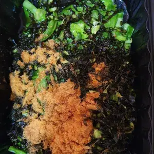 陰陽肉鬆小芥兰 Yin Yang Pork Floss Kai Lan