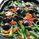 Hong Kong Kai Lan with Mushroom and Wolfberry