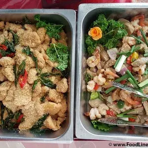 鸡腿菇蒜茸虾球(去壳) Garlic Prawn w/ Mushroom (De-Shell) (NEW)
