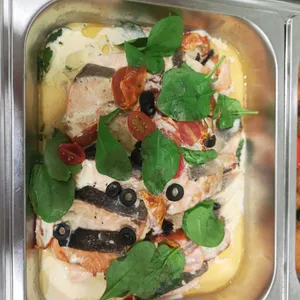 Fresh Tuscan Salmon <i>with creamy garlic butter</i>