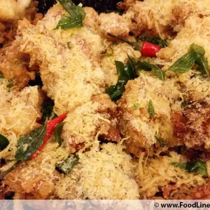 Deep Fried Soft Shell Crab with Chicken Floss 鸡肉松软壳蟹