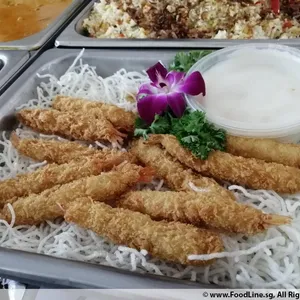 PRAWNS - Tempura Prawns with Wasabi Mayo 日本虾与芥末沙拉酱