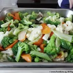 Mixed Cauliflower, Brocolli w mushrooms 香菇白菜花与西兰花