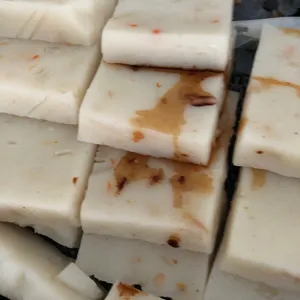 Steamed Carrot Cake with Sweet Sauce