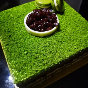 1x Matcha Bean @$36.9 (Size : 7 Inch (7-10 pax)) (Big Candles : 1) (Small Candles : 1)