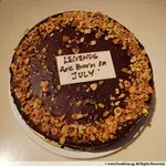 1x Hazelnut Crunch @$32.9 (Size : 9 Inch (12-18 pax)) (Big Candles : 8) (Small Candles : 4)