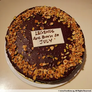 1x Hazelnut Crunch @$32.9 (Size : 9 Inch (12-18 pax)) (Big Candles : 8) (Small Candles : 4)