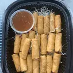 Vegetarian Spring Roll in Plum Dip