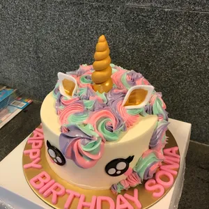 1x Unicorn Buttercream Cake @$70 (Size: 6) (Flavour: Fudgy Chocolate (most popular!)) (Add-on Desserts: None) (Add-on Balloons : None)
