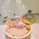 1x Flamingo Cake @$69 (Size: 9 Inch) (Flavours : Valrhona Chocolate)