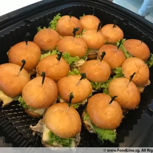 Chicken Mushroom Cheese Sliders