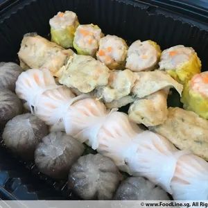 Seafood Siew Mai, Homemade Har Gow, Teochew Red Bean Crystal Dumpling & Homemade Seafood Beancurd Roll