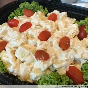 Cocktail Potato Salad with Smoked Chicken