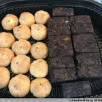 Double Fudge Belgium Brownie & Vanilla Profiteroles