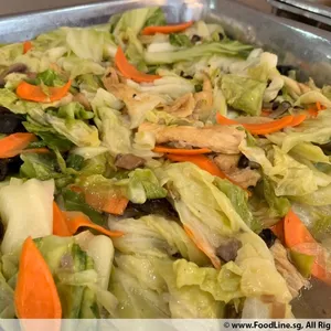 香炒素根包菜 Cabbage w/ Assorted Mushroom (NEW)