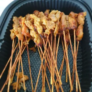 Grilled Chicken Satay with Condiments