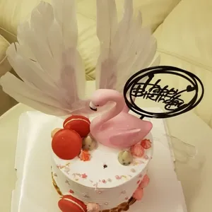 1x Flamingo Cake @$69 (Size: 6 Inch) (Flavours : Valrhona Chocolate)